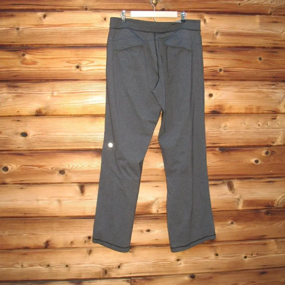 Lululemon Kung Fu Pants Heathered Black Tall 35